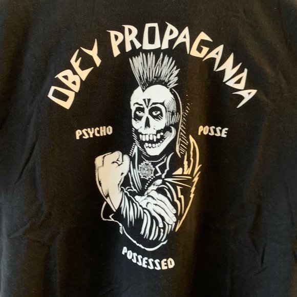 OBEY PSYCHO POSSE SHIRT MADE IN USA LARGE - Picture 2 of 4